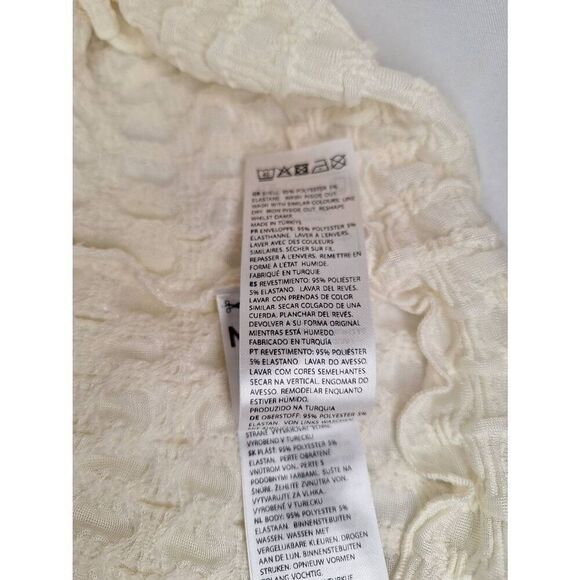 Na-kd Women Open Back Structured Top Off-White Size Small NEW‎ - Picture 3 of 3